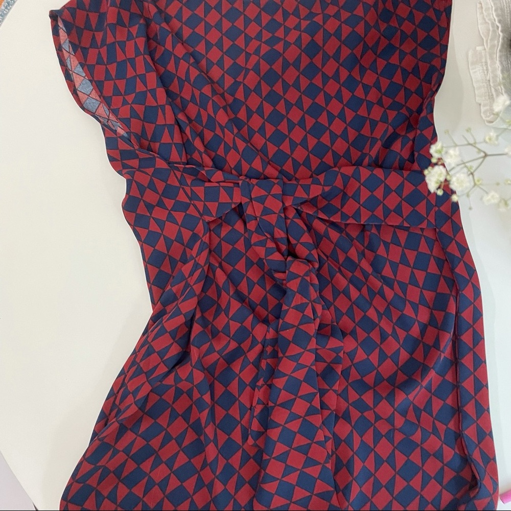 Geometric Comfortable Mini Dress